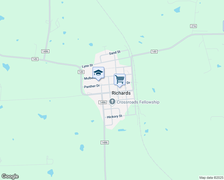 map of restaurants, bars, coffee shops, grocery stores, and more near 5252 Colorado Street in Richards