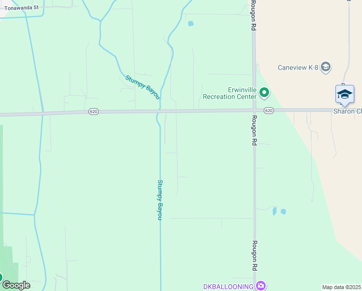 map of restaurants, bars, coffee shops, grocery stores, and more near 4938 Pecan Grove Road in Port Allen