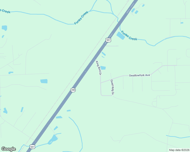 map of restaurants, bars, coffee shops, grocery stores, and more near 44191 King Bird Drive in Callahan