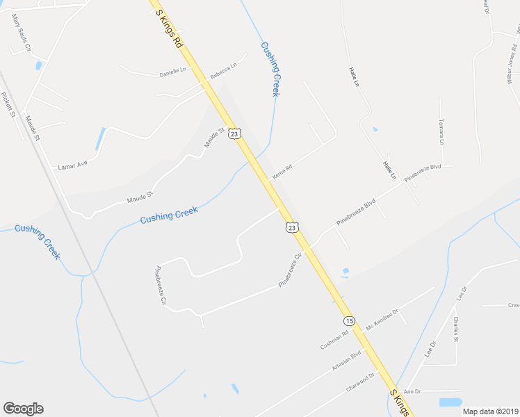 map of restaurants, bars, coffee shops, grocery stores, and more near 44955 Pinebreeze Circle in Callahan