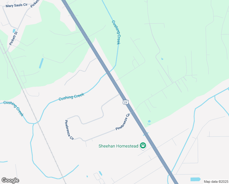 map of restaurants, bars, coffee shops, grocery stores, and more near 44955 Pinebreeze Circle in Callahan