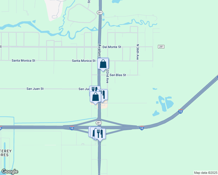 map of restaurants, bars, coffee shops, grocery stores, and more near 2850 North 32nd Avenue in Milton