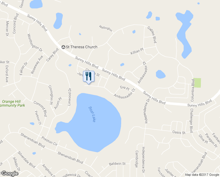 map of restaurants, bars, coffee shops, grocery stores, and more near 2018 Ambassador Court in Chipley