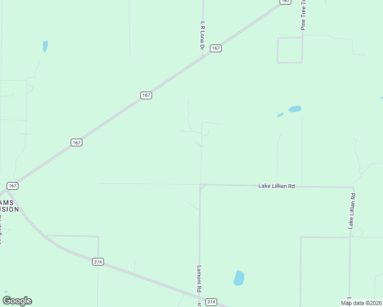 map of restaurants, bars, coffee shops, grocery stores, and more near 23534 Lamont Road in Altha