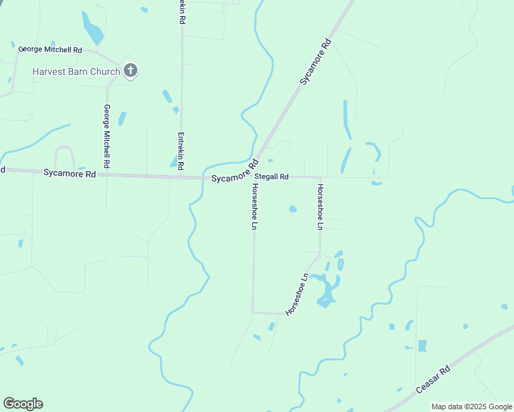 map of restaurants, bars, coffee shops, grocery stores, and more near 13 Horseshoe Lane in Carriere