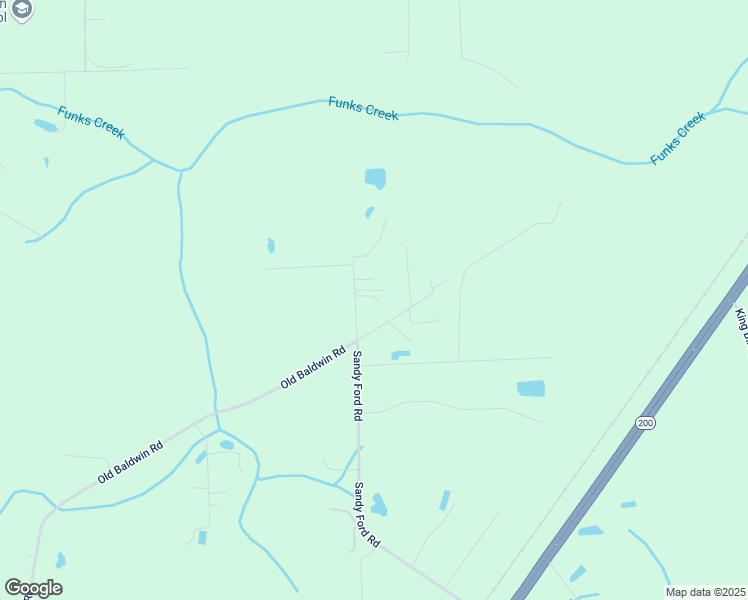 map of restaurants, bars, coffee shops, grocery stores, and more near 441030 Sandy Ford Road in Callahan