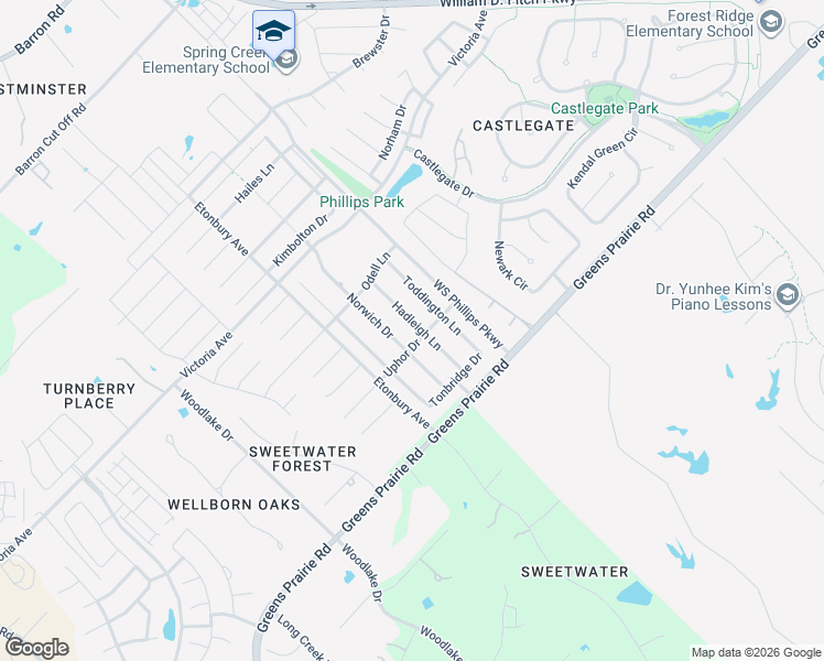 map of restaurants, bars, coffee shops, grocery stores, and more near 4407 Hadleigh Lane in College Station