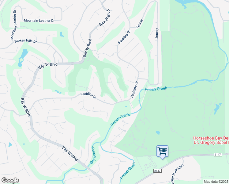 map of restaurants, bars, coffee shops, grocery stores, and more near 104 Lachite in Horseshoe Bay