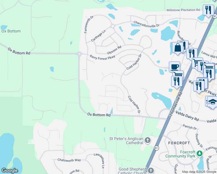 map of restaurants, bars, coffee shops, grocery stores, and more near 5191 Holly Fern Trace in Tallahassee