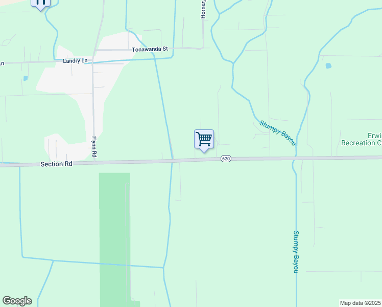 map of restaurants, bars, coffee shops, grocery stores, and more near 11120 Section Road in Port Allen