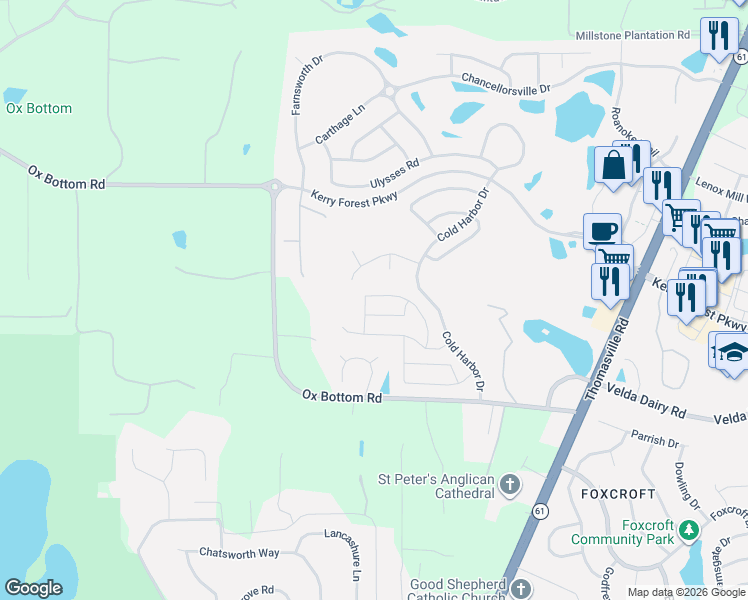 map of restaurants, bars, coffee shops, grocery stores, and more near 5191 Holly Fern Trace in Tallahassee