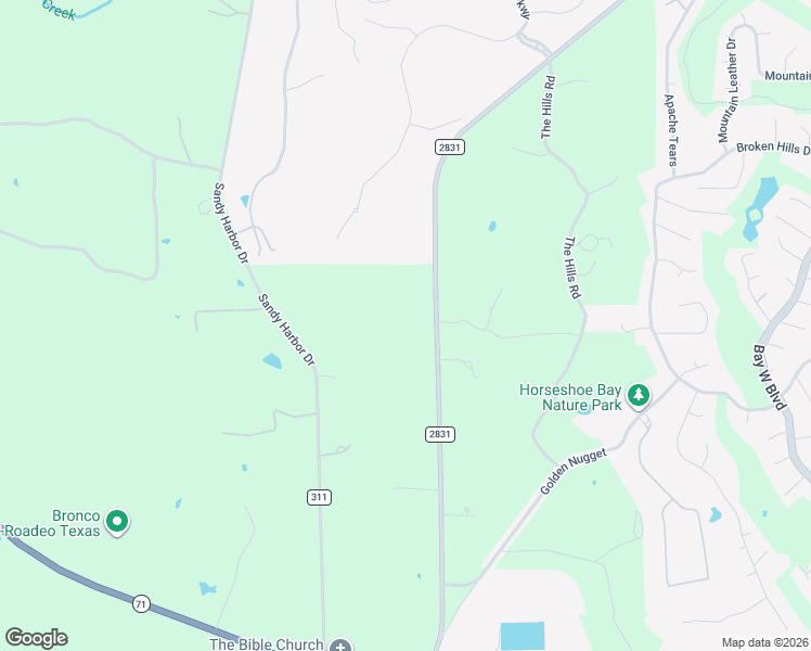 map of restaurants, bars, coffee shops, grocery stores, and more near 1010 2831 in Horseshoe Bay
