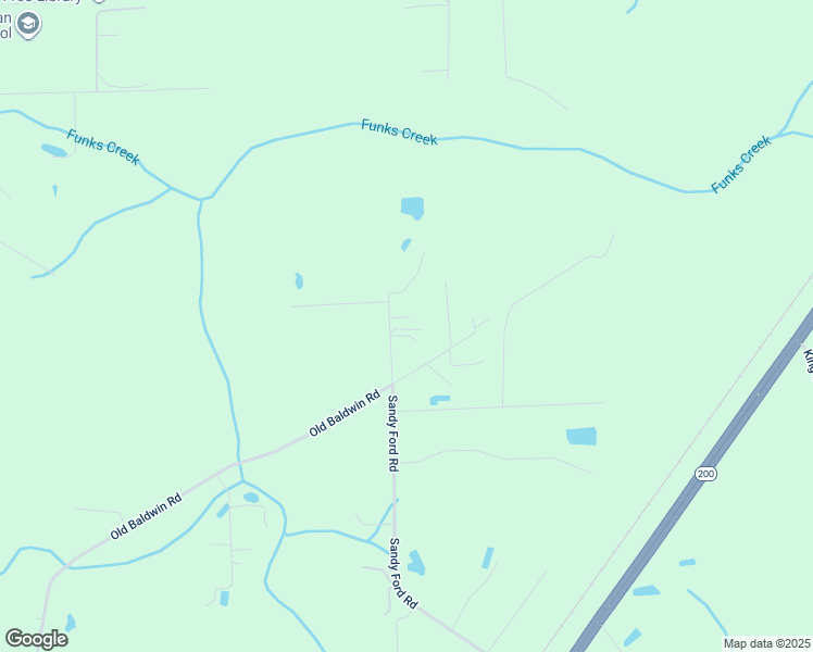 map of restaurants, bars, coffee shops, grocery stores, and more near 441030 Sandy Ford Road in Callahan