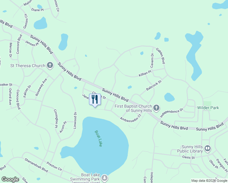 map of restaurants, bars, coffee shops, grocery stores, and more near 3980 Quail Court in Chipley