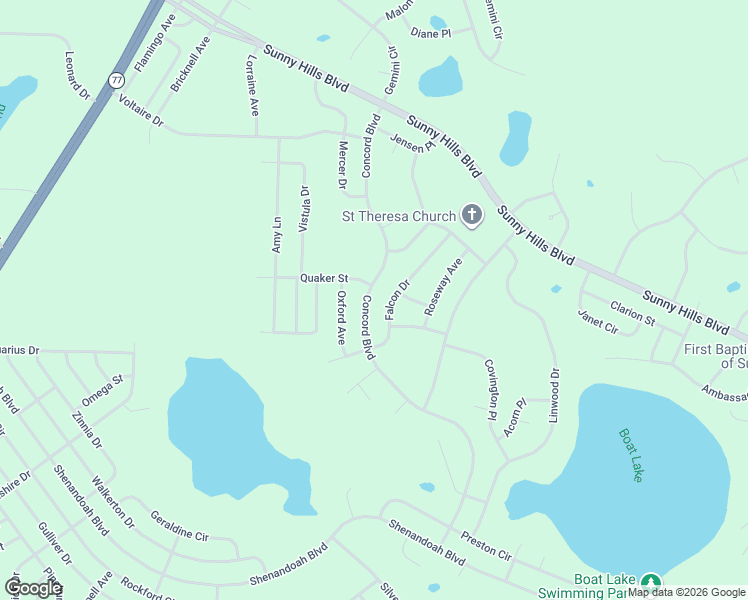 map of restaurants, bars, coffee shops, grocery stores, and more near 3975 Falcon Drive in Chipley