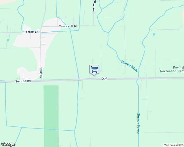 map of restaurants, bars, coffee shops, grocery stores, and more near 11120 Section Road in Port Allen