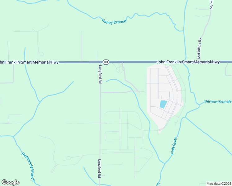 map of restaurants, bars, coffee shops, grocery stores, and more near 21730 Langford Road in Fairhope