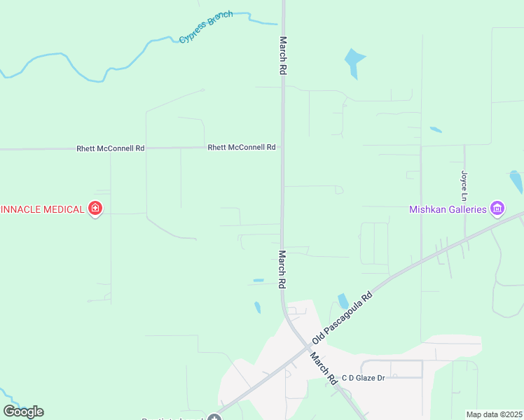 map of restaurants, bars, coffee shops, grocery stores, and more near 10290 Deer Ridge Lane in Theodore