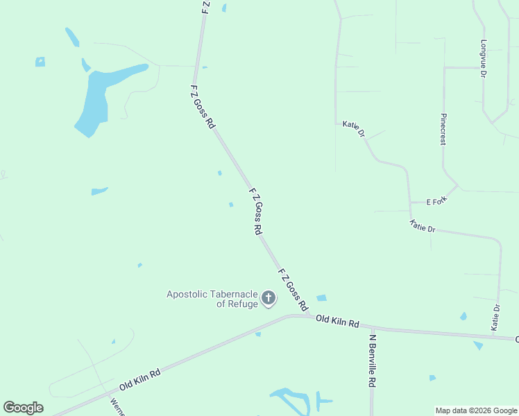 map of restaurants, bars, coffee shops, grocery stores, and more near 1-189 F Z Goss Road in Picayune