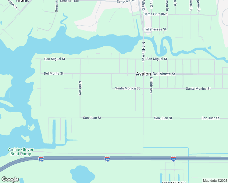 map of restaurants, bars, coffee shops, grocery stores, and more near 5159 Santa Monica Street in Milton