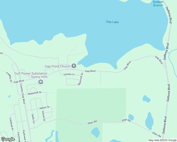 map of restaurants, bars, coffee shops, grocery stores, and more near Gap Boulevard in Washington County