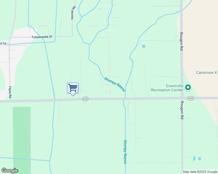map of restaurants, bars, coffee shops, grocery stores, and more near 5223 Elm Grove Road in Port Allen