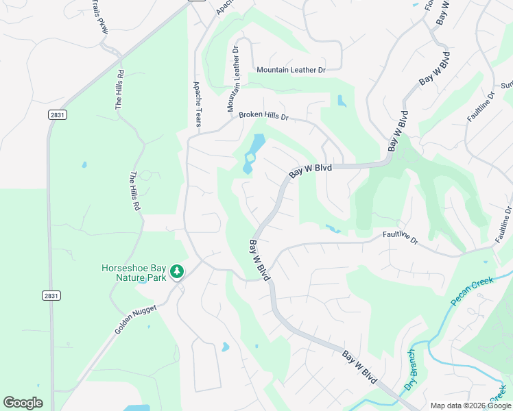 map of restaurants, bars, coffee shops, grocery stores, and more near 1907 Oh Circle in Horseshoe Bay