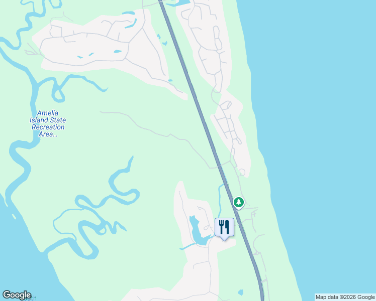 map of restaurants, bars, coffee shops, grocery stores, and more near 4 Marsh Point Road in Fernandina Beach