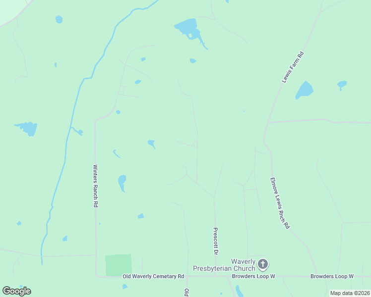 map of restaurants, bars, coffee shops, grocery stores, and more near 7 Pine Saint Spur in New Waverly