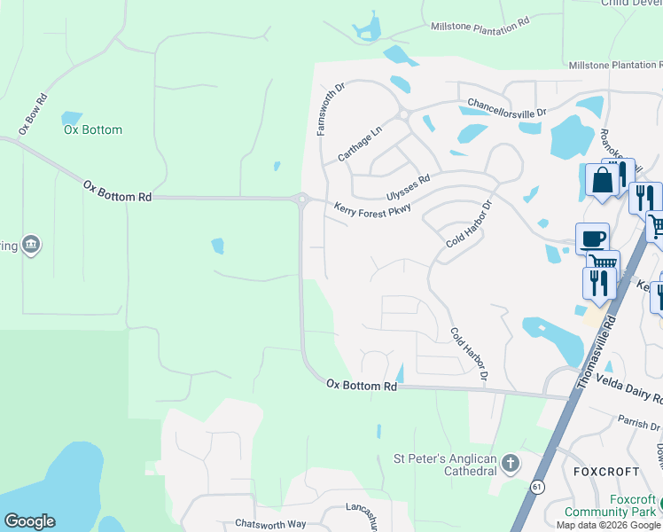 map of restaurants, bars, coffee shops, grocery stores, and more near 5851 Dahlgren Trail in Tallahassee