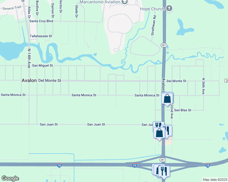 map of restaurants, bars, coffee shops, grocery stores, and more near 2967 North 25th Avenue in Milton