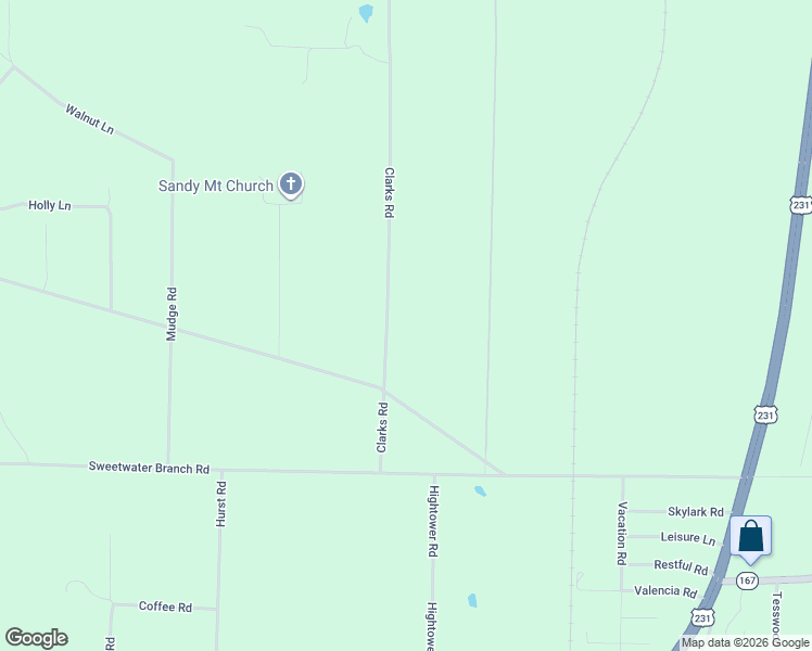 map of restaurants, bars, coffee shops, grocery stores, and more near 21734 Clarks Road in Fountain