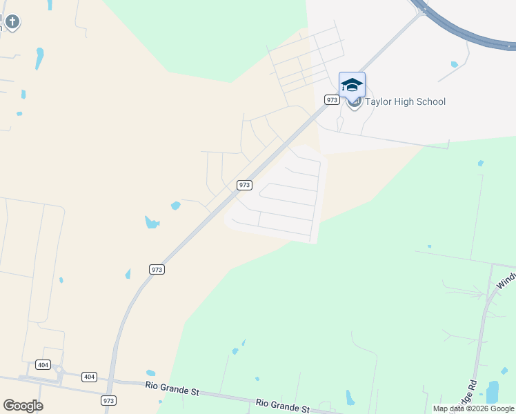 map of restaurants, bars, coffee shops, grocery stores, and more near 113 Reagor Drive in Taylor