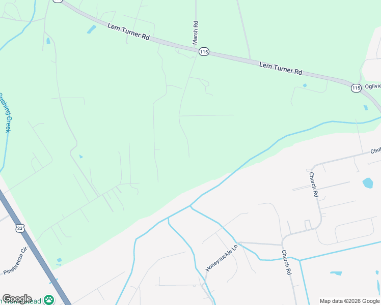 map of restaurants, bars, coffee shops, grocery stores, and more near 54216 Wilbur Jones Road in Callahan