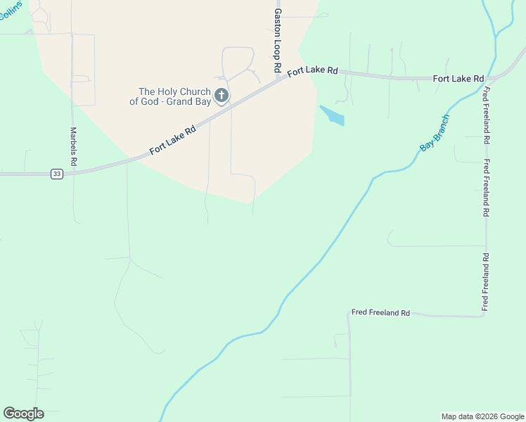 map of restaurants, bars, coffee shops, grocery stores, and more near 7065 Crandall Road in Grand Bay