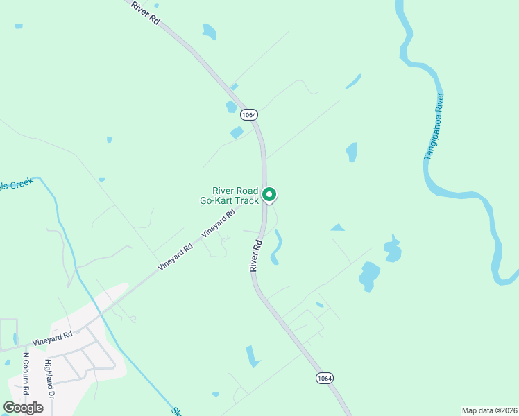 map of restaurants, bars, coffee shops, grocery stores, and more near 47315 River Road in Hammond