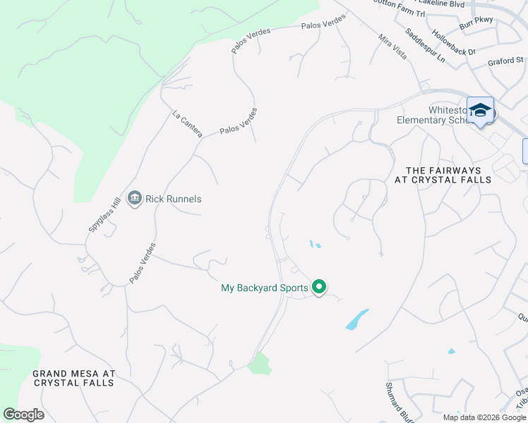 map of restaurants, bars, coffee shops, grocery stores, and more near 3003 Crystal Falls Parkway in Leander