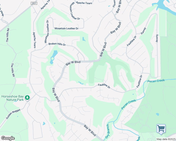 map of restaurants, bars, coffee shops, grocery stores, and more near 109 Sunshine Court in Horseshoe Bay
