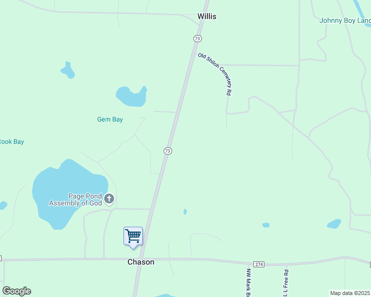 map of restaurants, bars, coffee shops, grocery stores, and more near 25927 Florida 73 in Altha