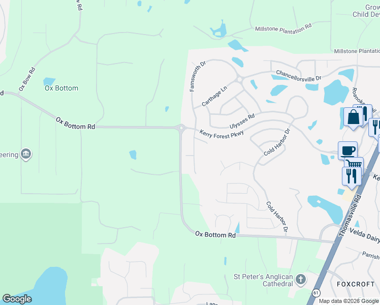 map of restaurants, bars, coffee shops, grocery stores, and more near 5851 Dahlgren Trail in Tallahassee
