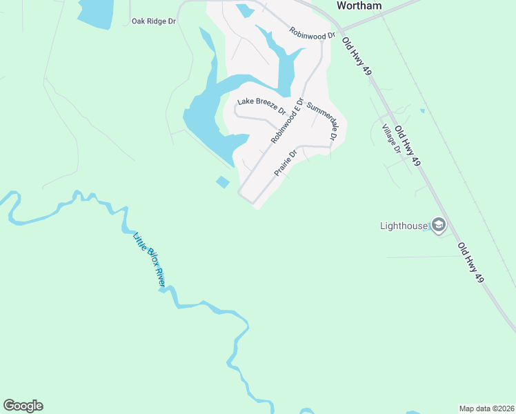 map of restaurants, bars, coffee shops, grocery stores, and more near 18046 Prairie Drive in Saucier