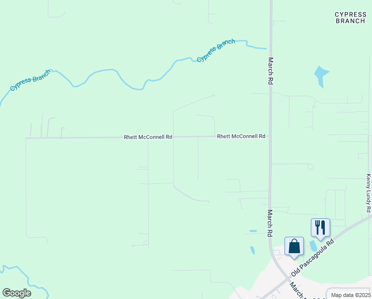 map of restaurants, bars, coffee shops, grocery stores, and more near 10569 Rhett McConnell Road in Theodore