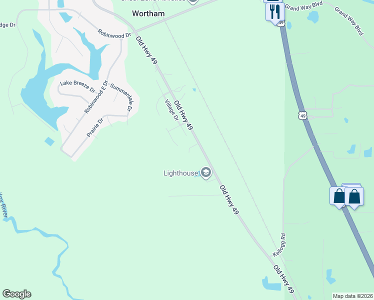 map of restaurants, bars, coffee shops, grocery stores, and more near 18039 Old Highway 49 in Saucier