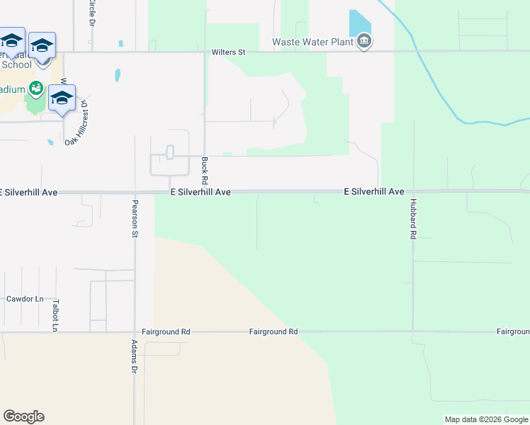 map of restaurants, bars, coffee shops, grocery stores, and more near 21792 Waters Lane in Robertsdale