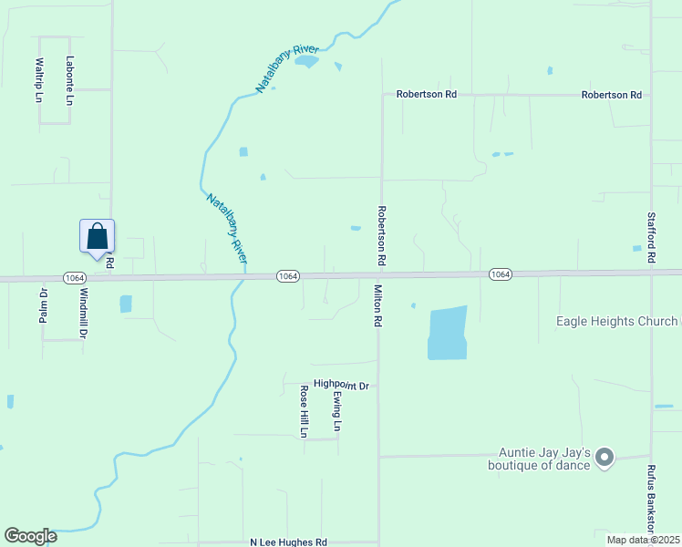 map of restaurants, bars, coffee shops, grocery stores, and more near 11593 Louisiana 1064 in Tickfaw