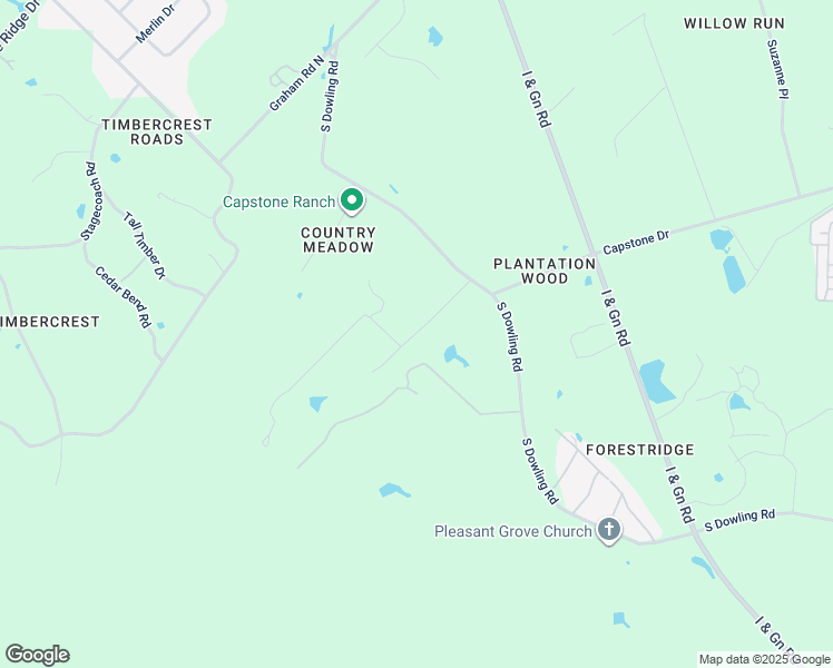 map of restaurants, bars, coffee shops, grocery stores, and more near 4646 Potter Lane in College Station