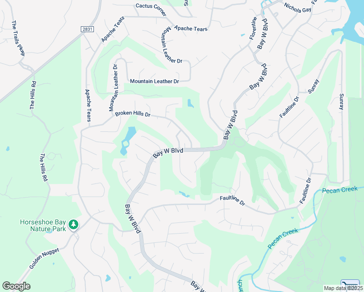 map of restaurants, bars, coffee shops, grocery stores, and more near 10 Broken Hills Drive in Horseshoe Bay