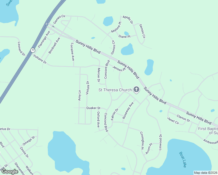 map of restaurants, bars, coffee shops, grocery stores, and more near 3979 Concord Boulevard in Chipley