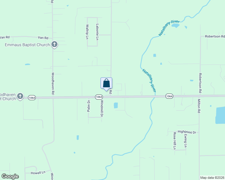 map of restaurants, bars, coffee shops, grocery stores, and more near 11290 Breeze Drive in Tickfaw