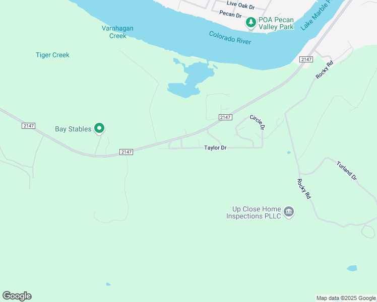 map of restaurants, bars, coffee shops, grocery stores, and more near 103 Grapevine Drive in Marble Falls